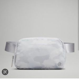 Silver camo Lululemon belt bag